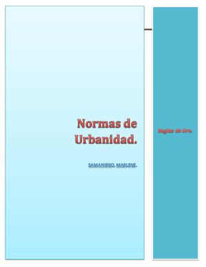 NORMAS DE URBANIDAD