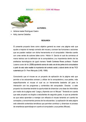 JUEGO Y APRENDO CON MI MOUSE