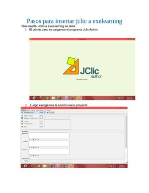 pasos para insertar jclic a exelearning