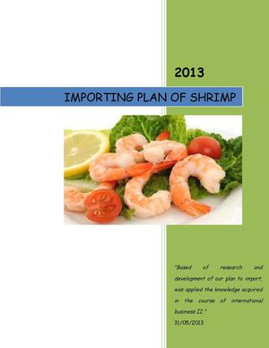 Importing Plan of shrim 