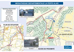 Plan et accès La Ferté-Alais