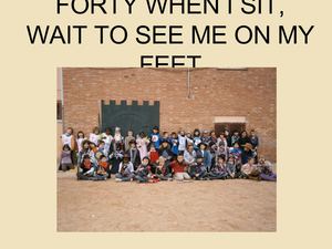 40 When I sit wait to see me on my feet 