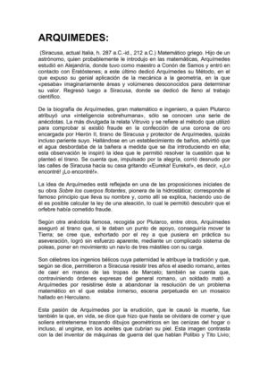 Arquimedes.