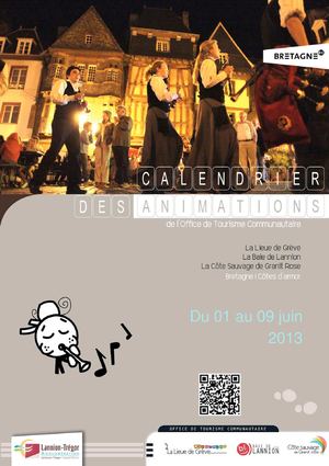 Calendrier des animations du 01 au 09 juin