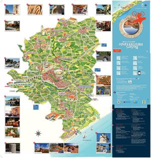 Plan touristique côté mer