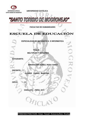 Modulo de Múltiplos y Divisores