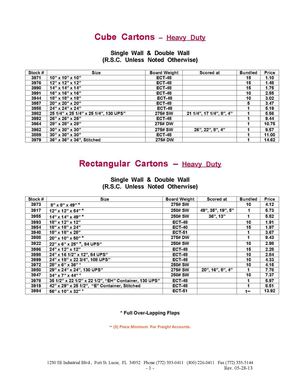 A&A Supply Corrugated Catalog