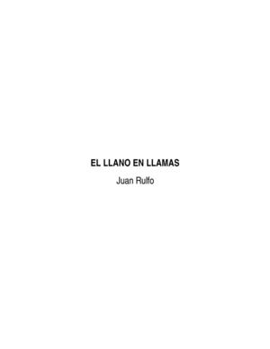 El llano en llamas. Cuentos de Juan Rulfo