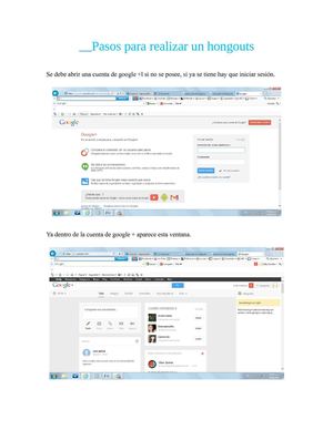PASOS PARA REALIZAR UN HANGOUTS