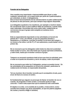 FUNCION DE LOS DELEGADOS