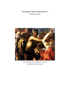 Interpretazione evolutiva del mito di Perseo