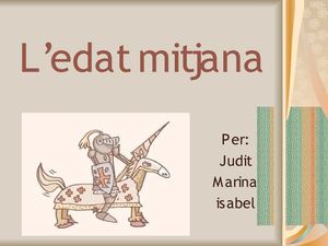 L'edat mitjana