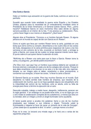 CARTA A GARCIA