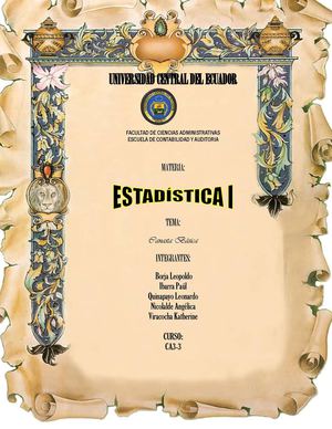 TRABAJO DE ESTADISTICA I . CANASTA BASICA