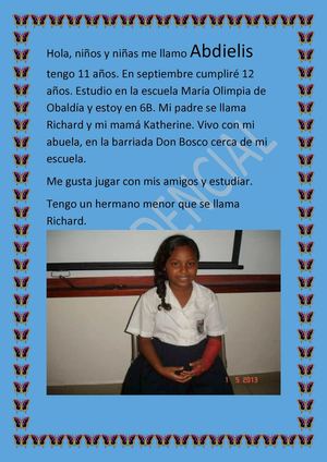 Perfil de estudiantes de 6 B - 2013