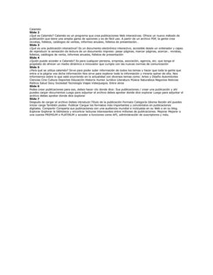 Como utilizar calameo