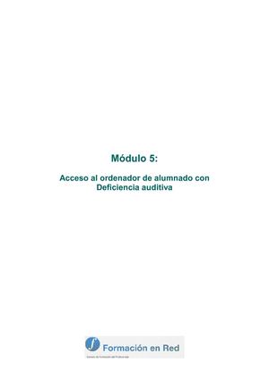 ACCESO AL ORDENADOR DE ALUMNADO CON DISCAPACIDAD AUDITIVA