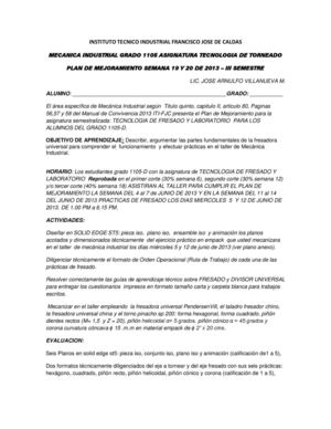 RECUPERACION TECNOLOGÍA DE FRESADO 1105-D