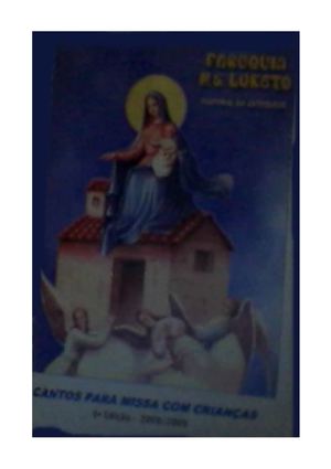 livro de cantos-missa com rianças