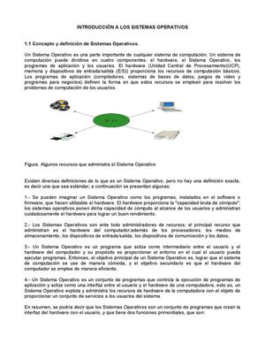 CARACTERÍSTICAS Y CLASIFICACIÓN SO