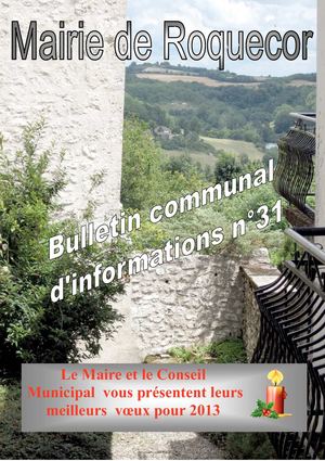 Bulletin municipal de Roquecor 2013