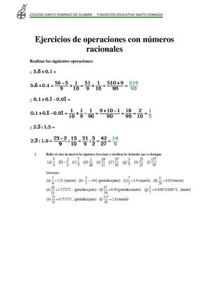 ejercicios de racionales