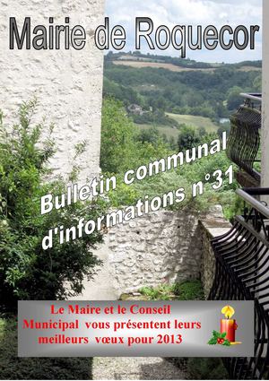 Bulletin municipal de Roquecor 2013