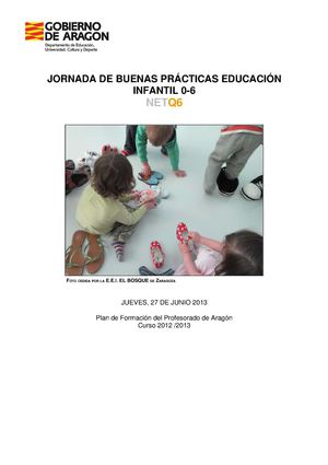 PROGRAMA JORNADAS BUENAS PRÁCTICAS EN EDUCACIÓN INFANTIL