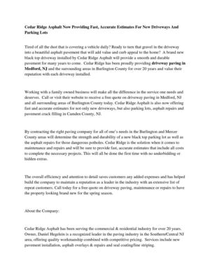 Cedar Ridge Asphalt PDF