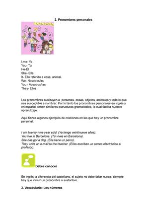 Inglés 6º Educación  Primaria