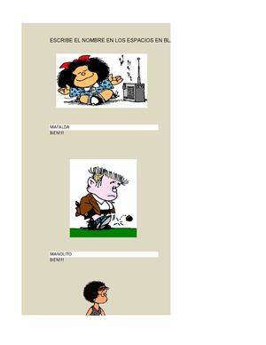 MAFALDA - JUEGOS DE EXCEL