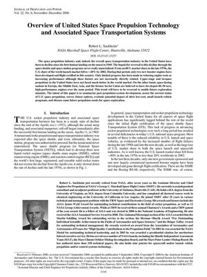 Overview of the US Rocket Propulsion Industry