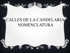 Nomenclatura de la Candelaria Bogotá