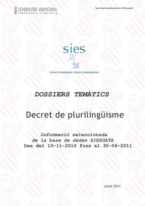 Decret de plurilingüisme (I)