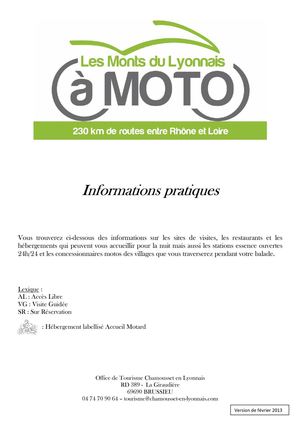 Guide pratique du circuit moto des Monts du Lyonnais