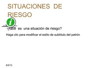 SITUACIONES  DE  RIESGO