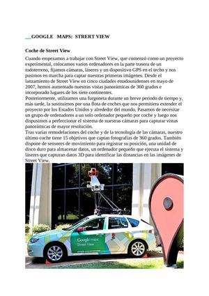 GOOGLE MAPS STRRE VIEW