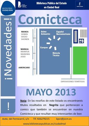 Novedades comics mayo 2013. BPE Ciudad Real