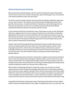 Workers Compensation Lawyers Chattanooga  TN | Call 423-781-0733 | Chattanooga Work Comp Lawyers