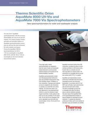 Espectrofotómetro UV-VIS Aquamate