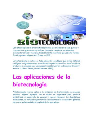 LA BIOTECNOLOGIA