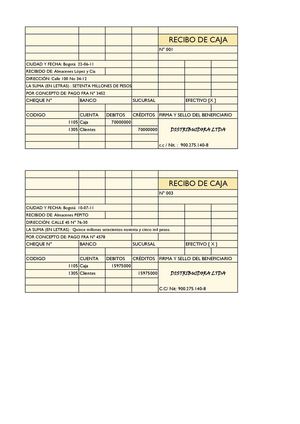 Recibos de caja pdff