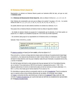 El Sistema Octal