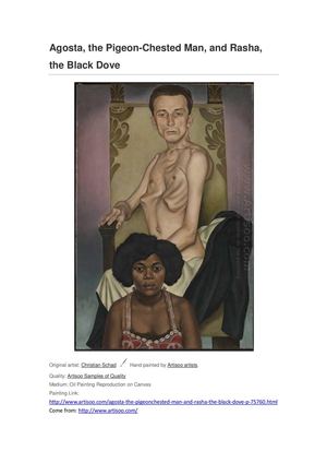 Agosta the Pigeon-Chested Man, and Rasha, the Black Dove - Artisoo.com