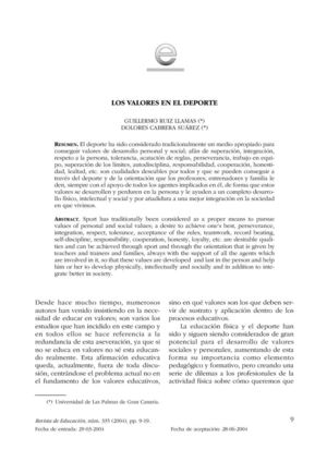 los valores del deporte