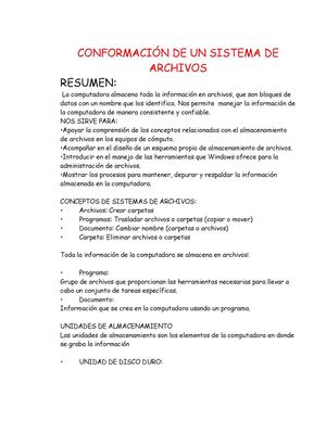 sistema de archivos