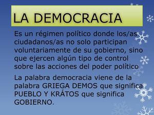 palabra democracia