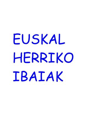 Euskal Herriko Ibaiak