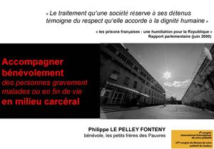 Accompagner bénévolement des personnes gravement  malades ou en fin de vie en milieu carcéral