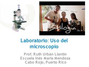 Explorando tejidos y organismos usando el microscopio